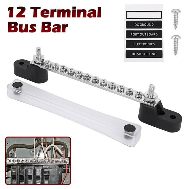 Auto /& Marine 10 Way Bus Bar Power Distribution Terminal Block 150A Rated US